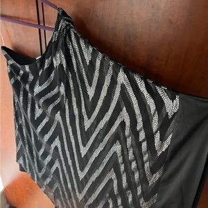 One shoulder mini dress